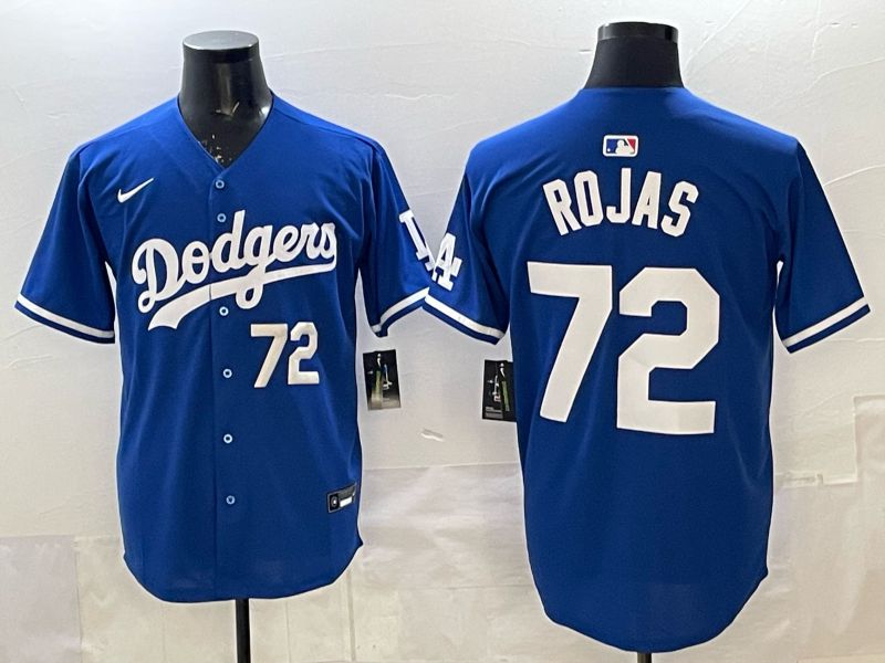 Men 2025 Los Angeles Dodgers #72 Rojas Blue Game Nike MLB Jersey style 003->los angeles dodgers->MLB Jersey